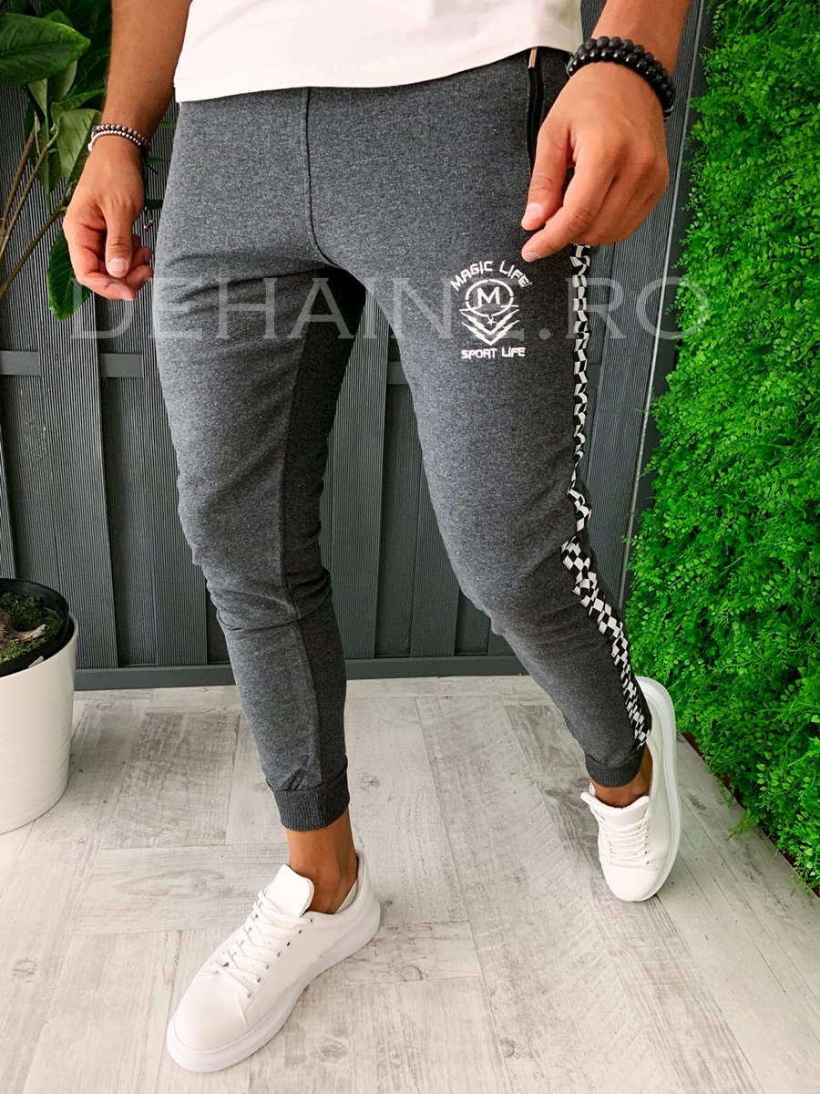 Pantaloni de trening conici A6045 J4-2